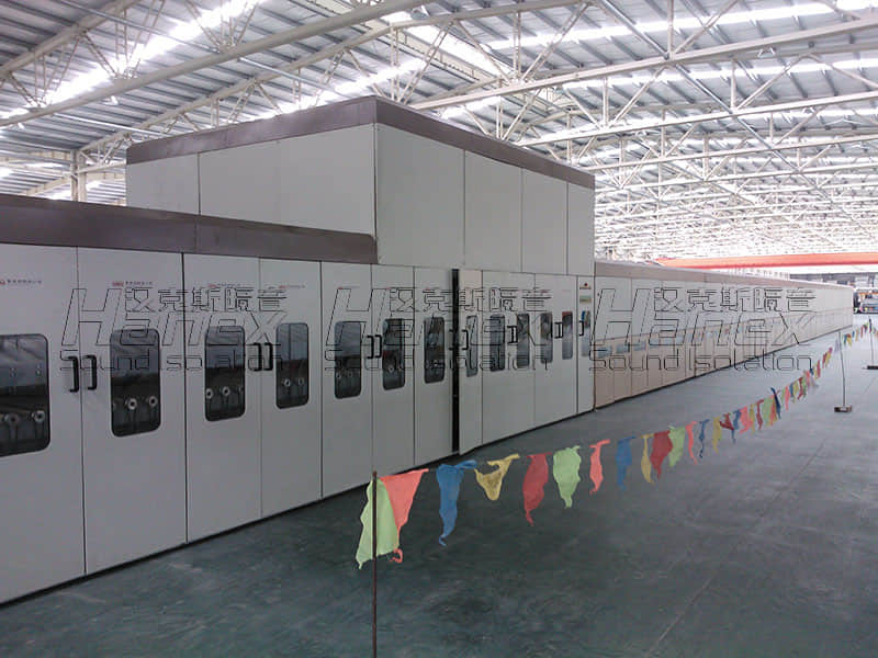 浙江福萊特玻璃鋼化爐噪聲治理（隔音房）項目案例